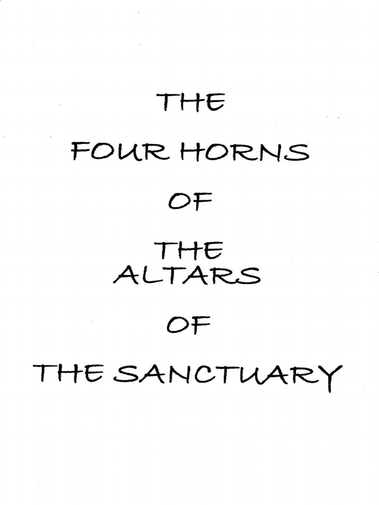 The Fourt Horns of the Altars of the Sanctuary by Doug Mitchell Angel