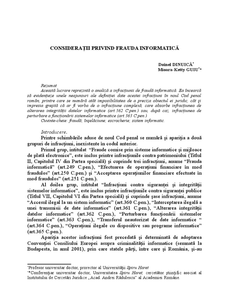 Frauda Informatica | PDF