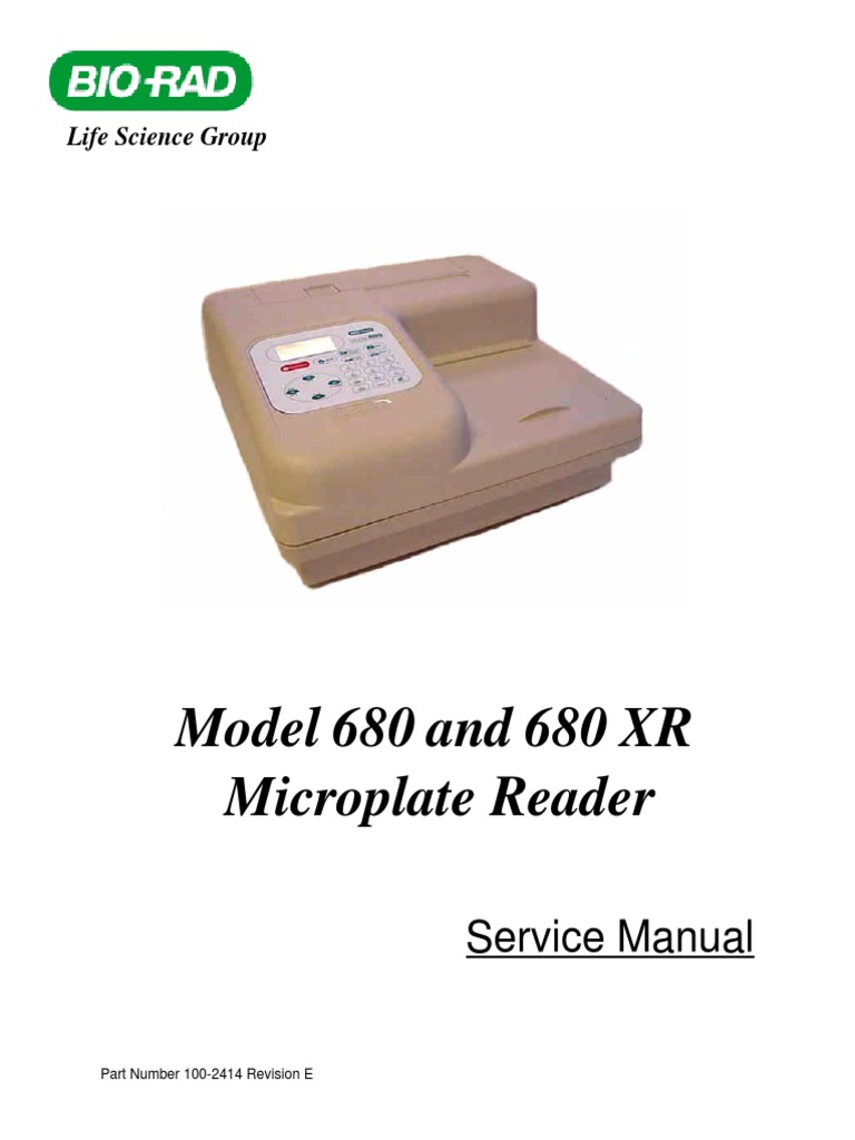 Фотометр для микропланшет модель 680 & 680 XR (Bio-Rad) СИ.pdf | Technology  | Computing And Information Technology