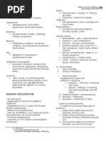Student SPD Checklist For Teachers | PDF | Sensory Processing Disorder ...