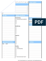 Dialy-Planneialy Planner Sheet