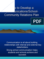 Develop a Comm Plan