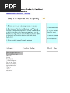 Budget and Expense Tracker