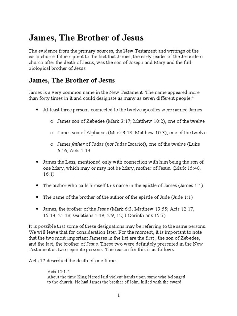James the brother of Jesus.docx | Saint Joseph | Saint Peter | Free 30 ...