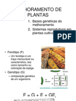 MELHORAMENTO DE PLANTAS: BASES GENÉTICAS E SISTEMAS REPRODUTIVOS