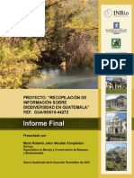 Recopilacion de Informacion sobre Biodiversidad en Guatemala