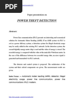 Download Power Theft Detection by ravi sankar SN27185403 doc pdf