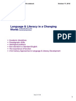 Workshop 2 Language Literacy in A Changing World