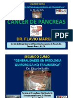 CANCER DE PANCREAS. SEGUNDO CURSO DE CIRUGÍA GENERAL.SERVICIO DE CIRUGÍA GENERAL DEL HOSPITAL DE EMERGENCIAS DE ROSARIO, DR. CLEMENTE ÁLVAREZ. CURSO DR. RICARDO ROFFO
