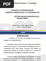 Cognição e aprendizagem