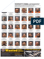 Most Wanted Property Crime Offenders, July 2015