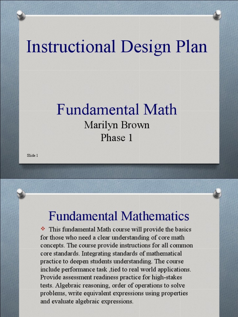 Instructional Design 1 | PDF | Educational Assessment | Teaching