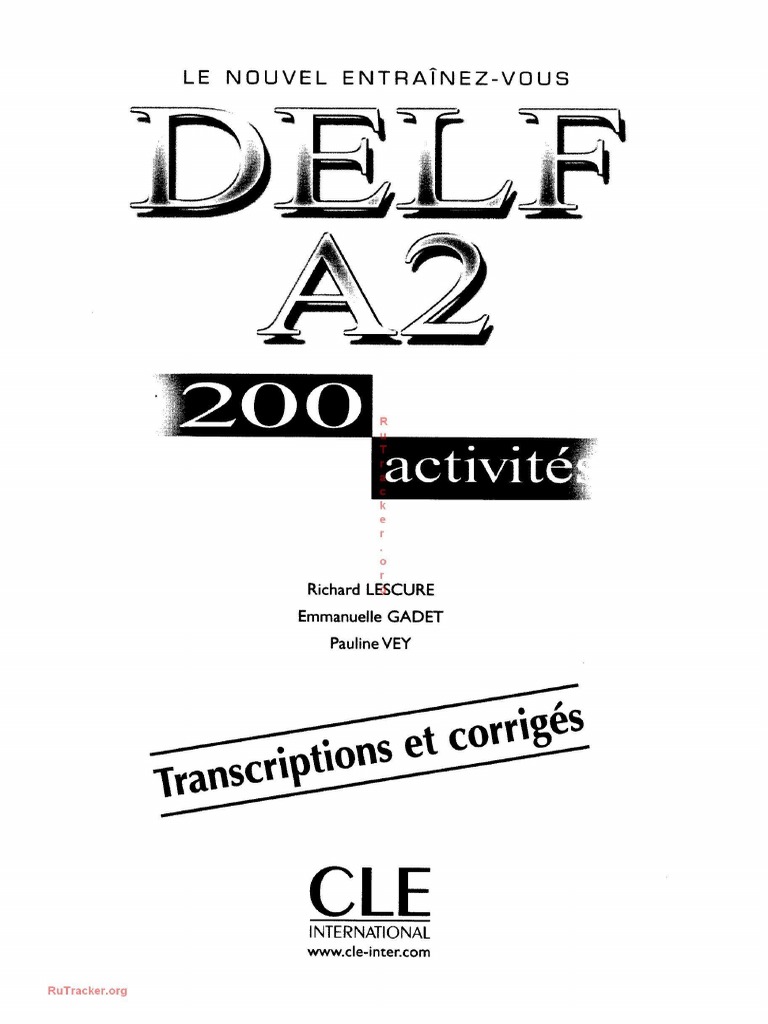 Delf A2 Corriges | PDF | Chocolat | Nourritures