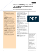 Validación Del Cuestionario SCOFF para El Cribado de Los Trastornos Del Comportamiento Alimentario en Adolescentes Escolarizados