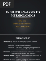 Download In Silico Analysis to Metabolomics by onlinebioinformatics SN27187414 doc pdf
