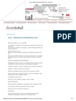 Cível - Prazos No Processo Civil - Domtotal