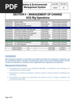 Management of Change