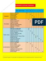 CALENDARIO ESCOLAR COMUNAL