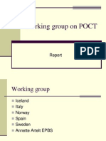 EPBS Working Group on Point of Care Testing (POCT)