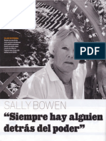 Sally Bowen, Siempre hay alguien detrás del poder