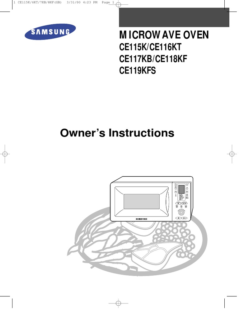Samsung Oven Manual Grilling Roasting
