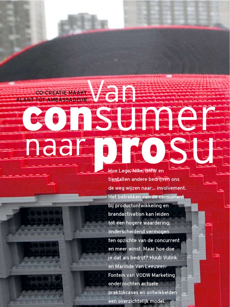 Van Consumer Naar Prosumer | PDF