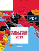 World Press Freedom Index of 2013