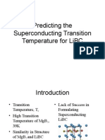 Predicting The Superconducting Transition Temperature For Libc