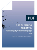 Plan de Manejo Ambiental San Jose PDF