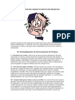 Dez Mandamentos Do Gerenciamento de Projetos