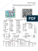Disto-Uno: Resistors Resistors Capacitors Parts List (Common) Parts List (TA7136P)