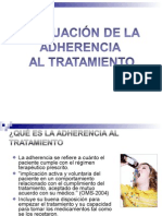 Adherencia Al Tratamiento