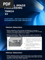 Chapter5 - Motion Detection, Segmentation and Wavelets