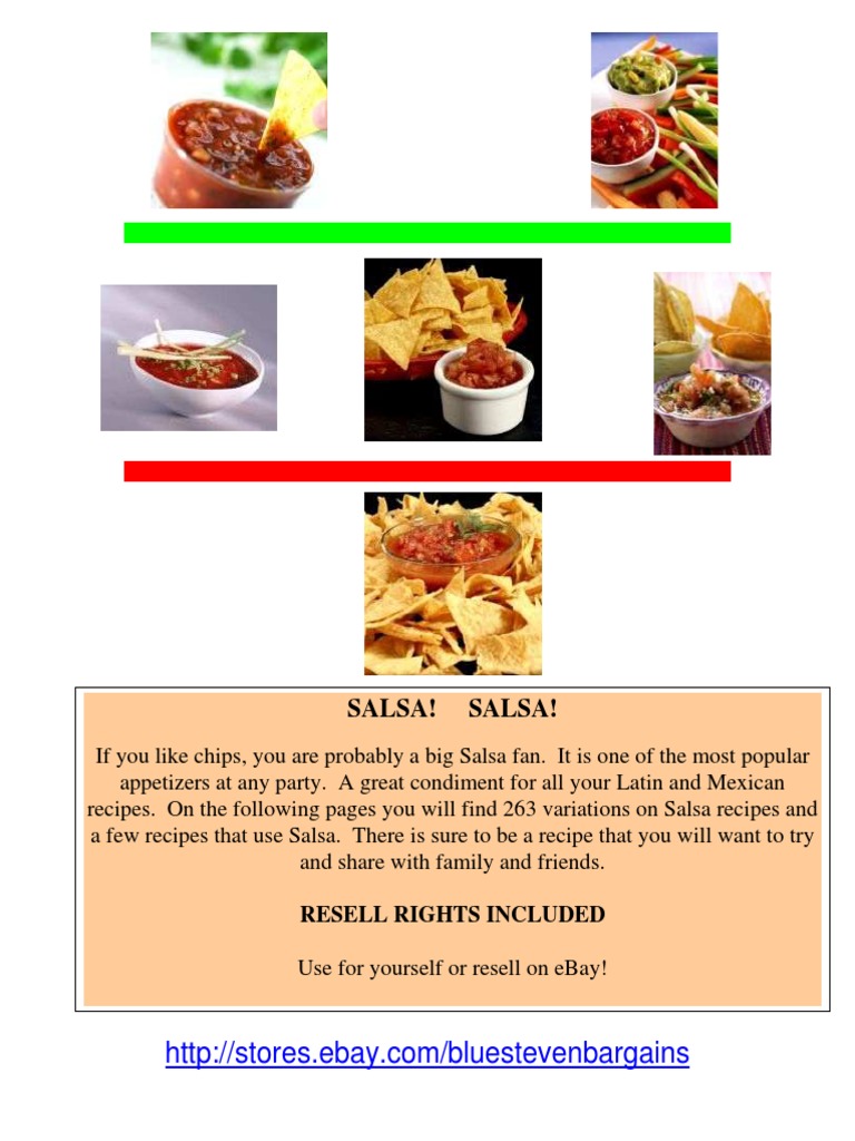 263 Salsa Recipes PDF Salsa (Sauce) Tomato Sauce