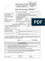 2015 Shifting Application Form