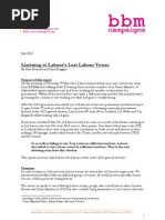 Download Listening to Labours Lost Labour Voters - bbm Research July 2015 by conor SN271940748 doc pdf