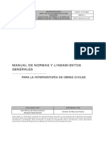 Manual de Normas y Lineamientos para Interventoría de Obras Civiles