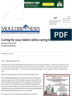 Caring for Your Elders While Caring for Yourself - Moultrie News