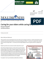 Caring For Your Elders While Caring For Yourself - Moultrie News