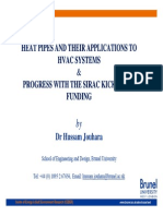 Heat Pipes and Their Applications in HVAC Systems