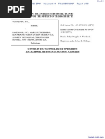 Connectu, Inc. v. Facebook, Inc. et al - Document No. 34