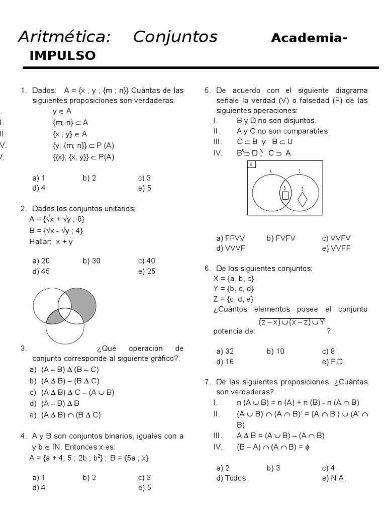 Conjunto S Conjunto Matematicas Ensenanza De Matematica