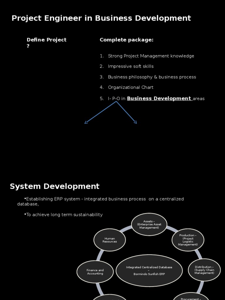 Project Engineer in Business Development: Complete Package: Define ...