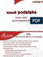 BP Lekcija 09 - SQL Kreiranja I Upiti