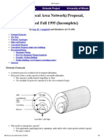 LAN (Local Area Network) Proposal, Revised Fall 1995 (Incomplete)