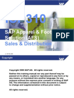 SAP Apparel & Footwear Solution (AFS) : Sales & Distribution