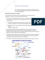 Receptor and Mechanism of Action of Cortisol