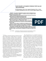 Infant Orthopedics and Facial Growth in Complete Unilateral Cleft Lip and