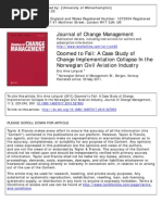 Doomed to Fail- A Case Study of Change Implementation Collapse in the Norwegian Civil Aviation