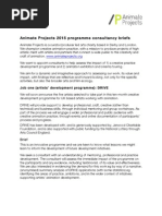 Download Animate Assessment Consultant Briefs July 2015 by Animate Projects SN271980163 doc pdf